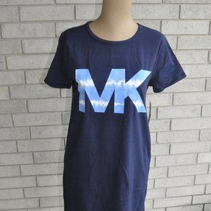 Michael Kors Navy branded tshirt dress  NWT
